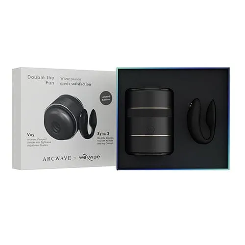 Arcwave Anal Arcwave Double the Fun Collection Box Voy x We Vibe Sync 2 Couple Set Black