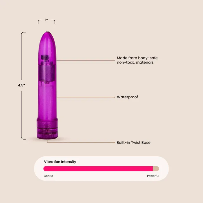 California Exotic Novelties LLC Female Sex Toys CalExotics Mini Pearlessence Vibe sparkly ABS bullet