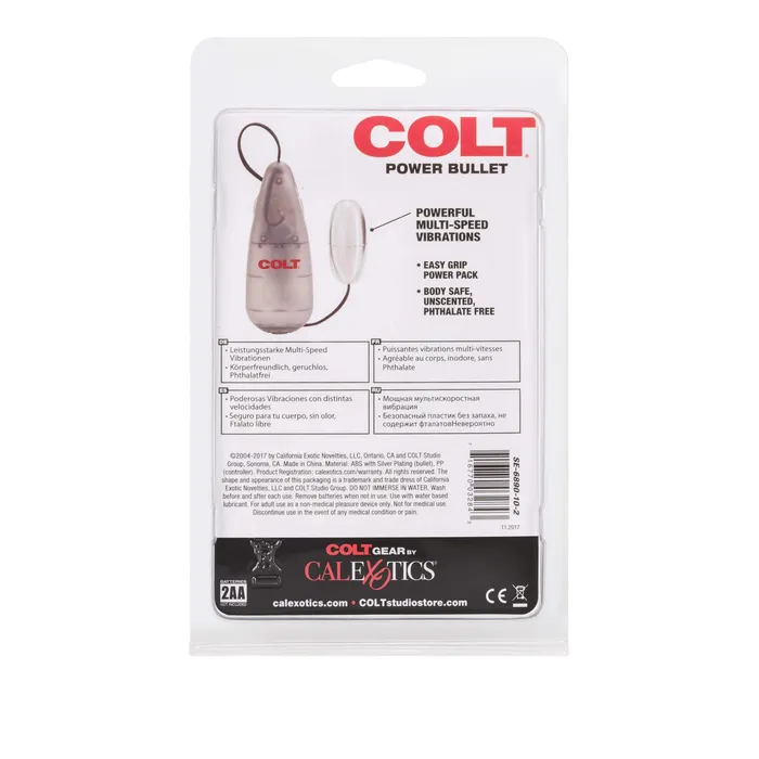 California Exotics Female Sex Toys California Exotics COLT Multi Speed Power Pak Bullet with Remote Silver