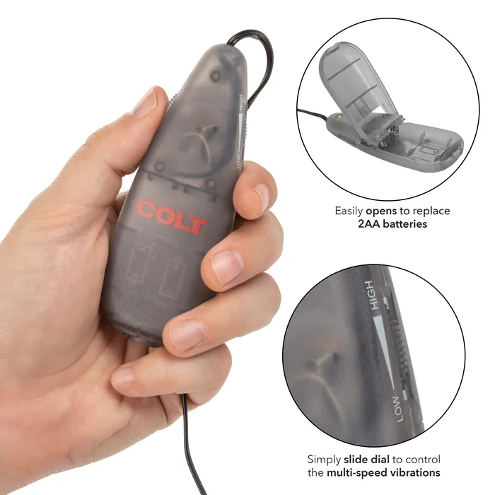 California Exotics Female Sex Toys California Exotics COLT Multi Speed Power Pak Bullet with Remote Silver