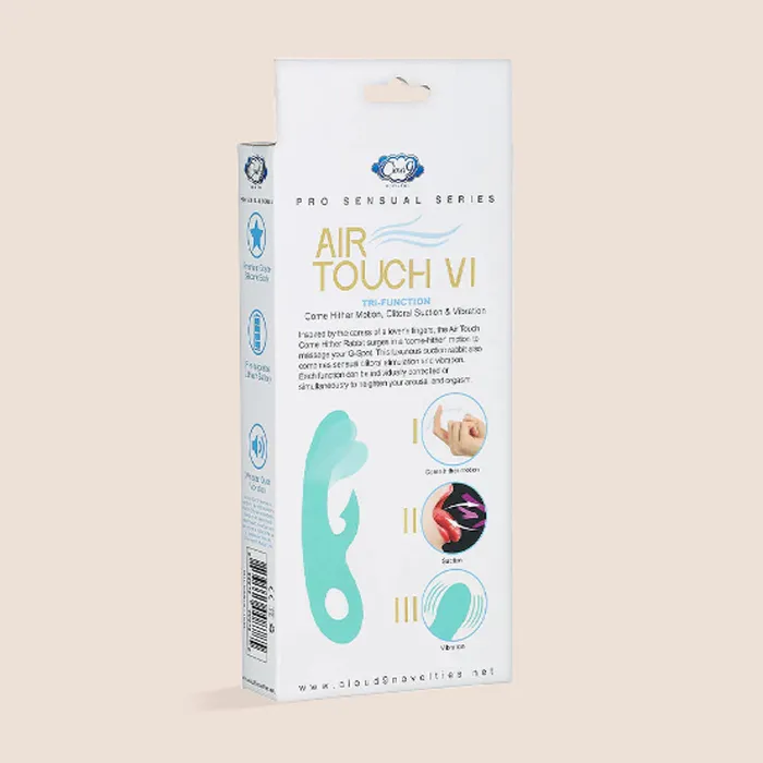 Cloud 9 Pro Sensual Air Touch VI Rabbit Vibrator come hither motion Cloud 9 Vibrators