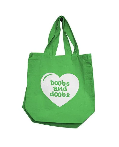 Dildos Nobu Boobs Doobs Reusable Tote Green Bodispa INC