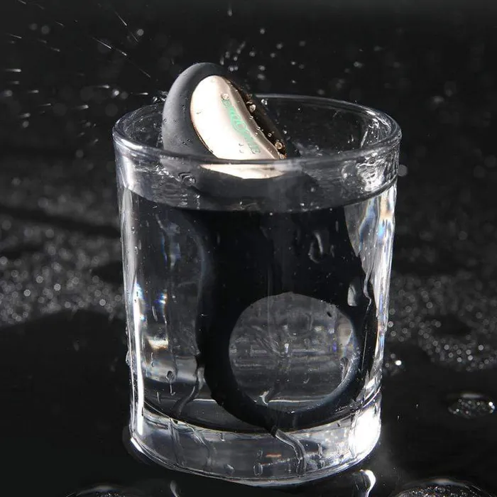 Erocome Male Sex Toys Erocome Sagitta Rechargeable Silicone Cock Ring Black