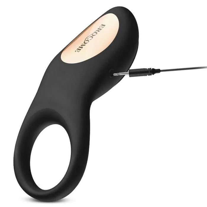 Erocome Male Sex Toys Erocome Sagitta Rechargeable Silicone Cock Ring Black