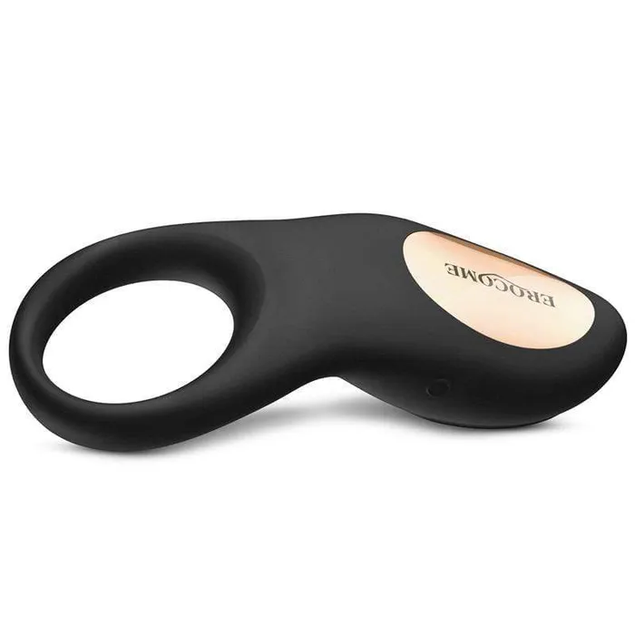 Erocome Male Sex Toys Erocome Sagitta Rechargeable Silicone Cock Ring Black