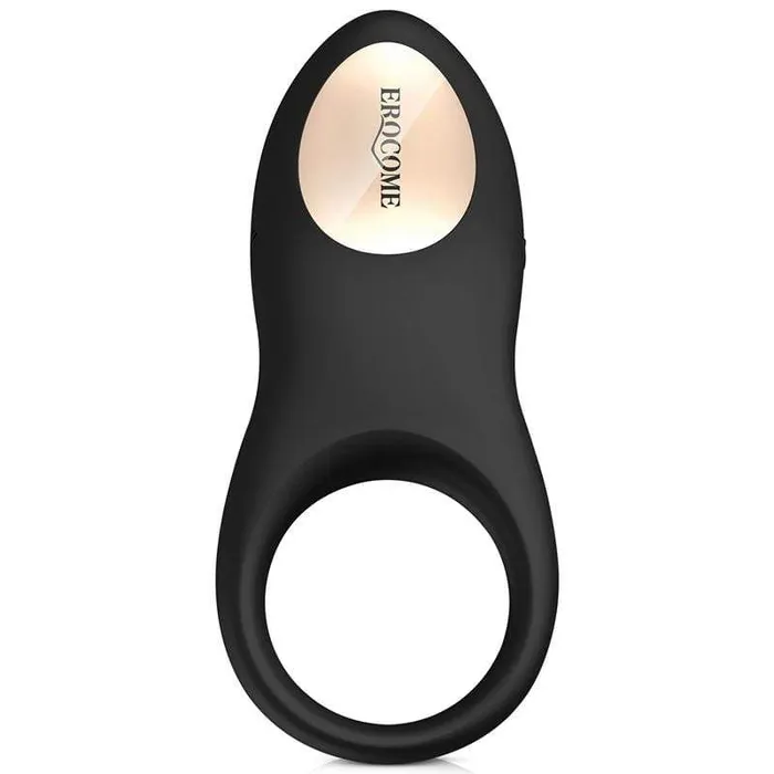 Erocome Male Sex Toys Erocome Sagitta Rechargeable Silicone Cock Ring Black