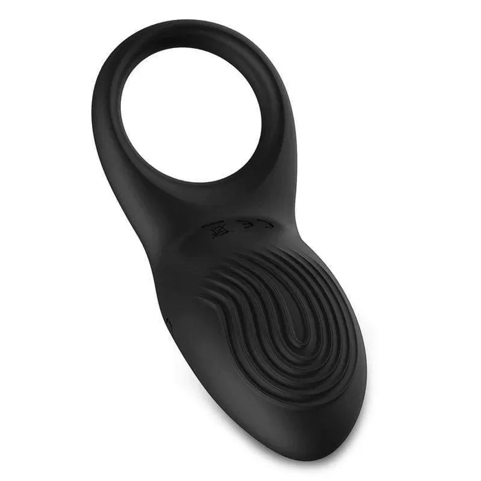 Erocome Male Sex Toys Erocome Sagitta Rechargeable Silicone Cock Ring Black
