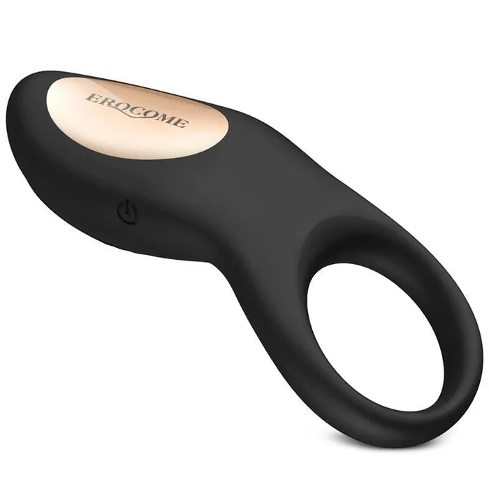Erocome Male Sex Toys Erocome Sagitta Rechargeable Silicone Cock Ring Black
