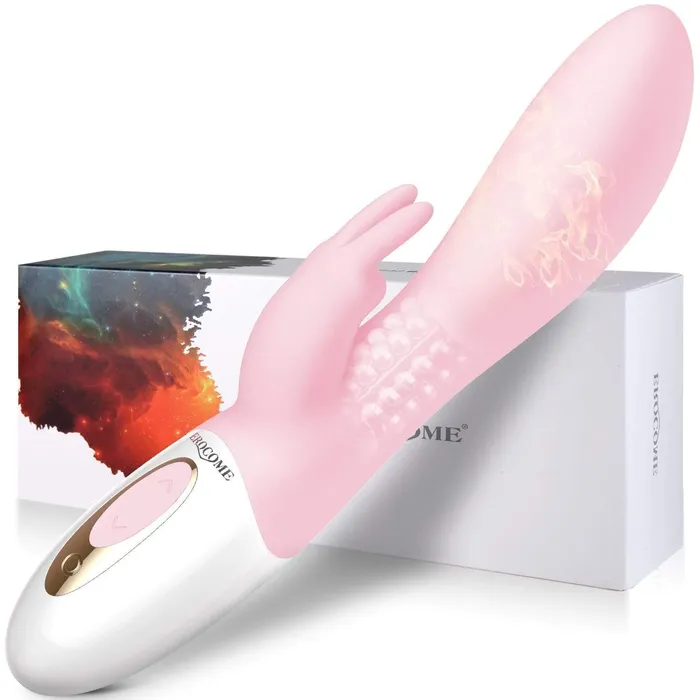 Erocome Vibrators Erocome Hydra Heat Rotating Rabbit VibratorPink