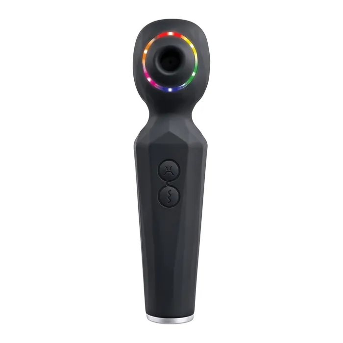 Evolved Anal Evolved Rainbow Sucker Clit Massager Black