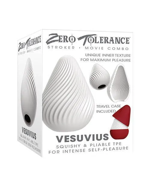 Evolved Novelties INC Male Sex Toys Zero Tolerance Vesuvias Stroker White