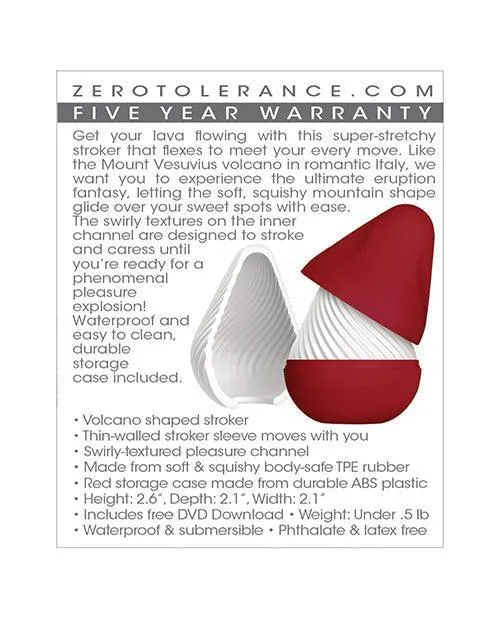 Evolved Novelties INC Male Sex Toys Zero Tolerance Vesuvias Stroker White