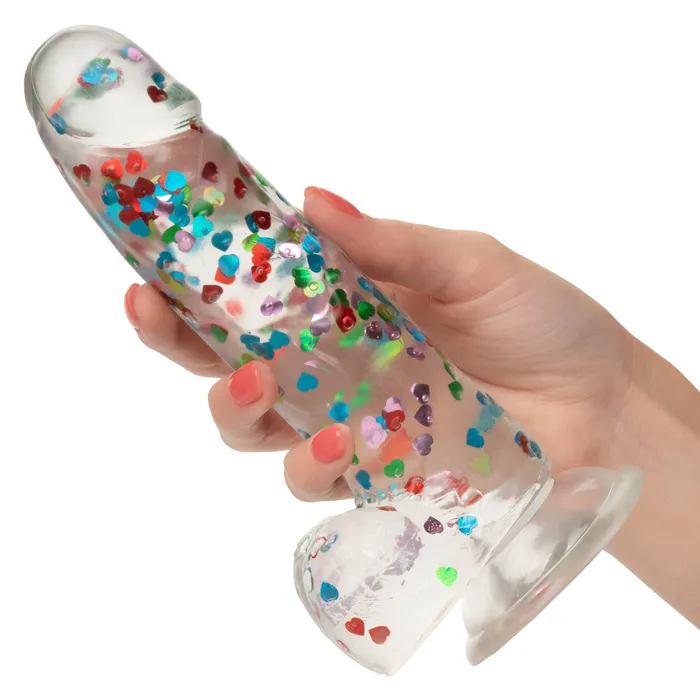 Female Sex Toys California Exotics California Exotics Naughty Bits I Love Dick Heart filled Dong Realistic Dildo with Balls 8 Clear Female Sex Toys California Exotics California Exotics Naughty Bits I Love Dick Heart filled Dong Realistic Dildo with Balls 8 Clear