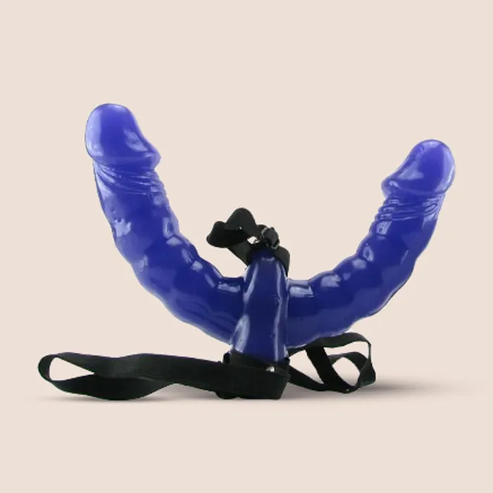Female Sex Toys Pipedream Products Fetish Fantasy Series Double Delight Strap On comfortable elastic harness Female Sex Toys Pipedream Products Fetish Fantasy Series Double Delight Strap On comfortable elastic harness