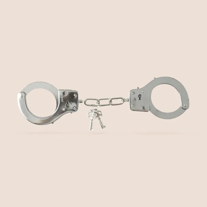 Female Sex Toys Sportsheets Classic Metal Handcuffs standardstyle with keys Sportsheets International Inc