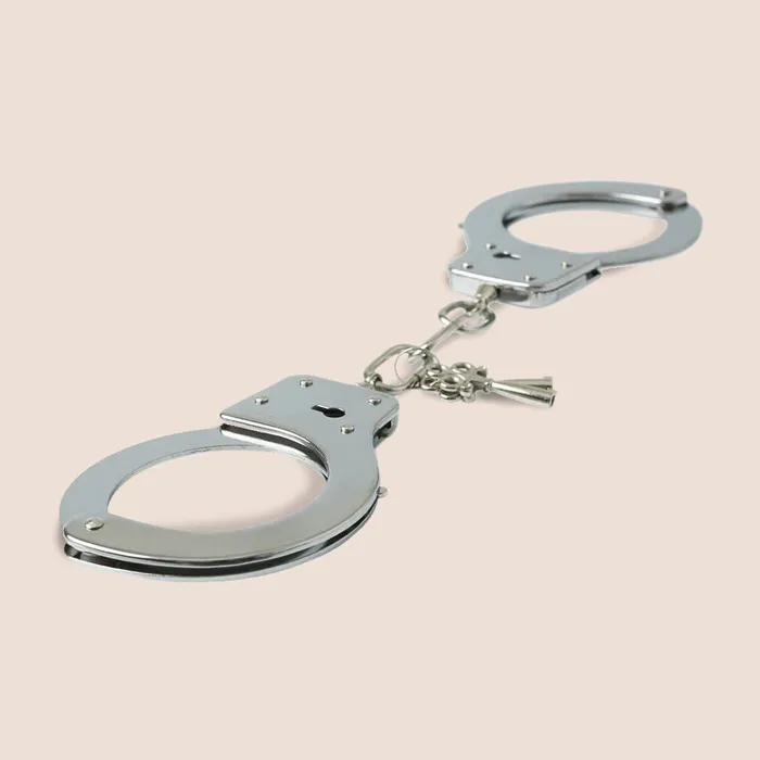 Female Sex Toys Sportsheets Classic Metal Handcuffs standardstyle with keys Sportsheets International Inc