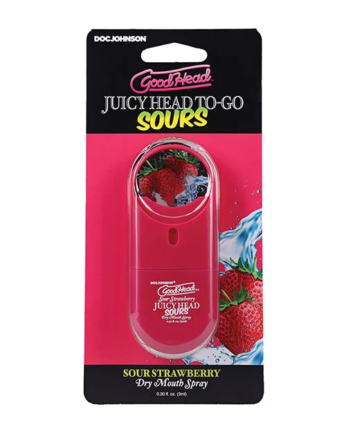 GoodHead Juicy Head Dry Mouth Spray ToGo 30 oz Sour Strawberry Doc Johnson Male Sex Toys GoodHead Juicy Head Dry Mouth Spray ToGo 30 oz Sour Strawberry Doc Johnson Male Sex Toys