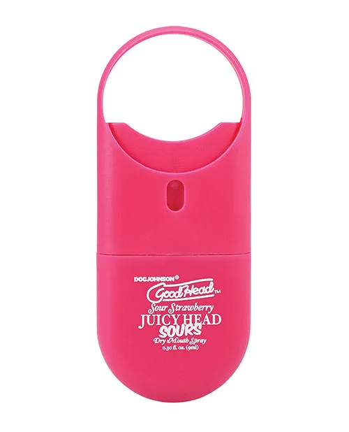 GoodHead Juicy Head Dry Mouth Spray ToGo 30 oz Sour Strawberry Doc Johnson Male Sex Toys GoodHead Juicy Head Dry Mouth Spray ToGo 30 oz Sour Strawberry Doc Johnson Male Sex Toys