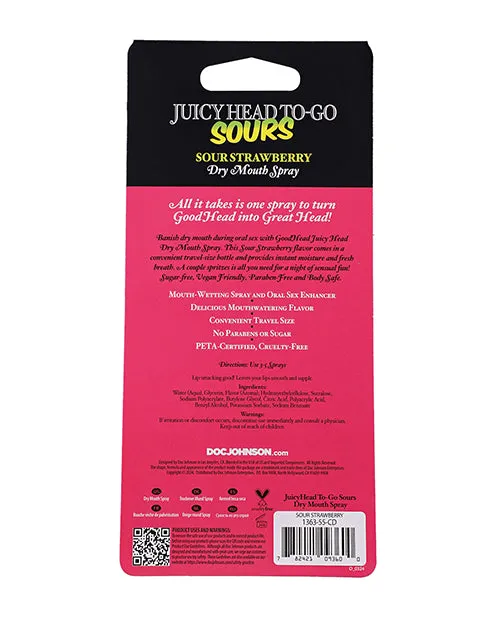GoodHead Juicy Head Dry Mouth Spray ToGo 30 oz Sour Strawberry Doc Johnson Male Sex Toys GoodHead Juicy Head Dry Mouth Spray ToGo 30 oz Sour Strawberry Doc Johnson Male Sex Toys