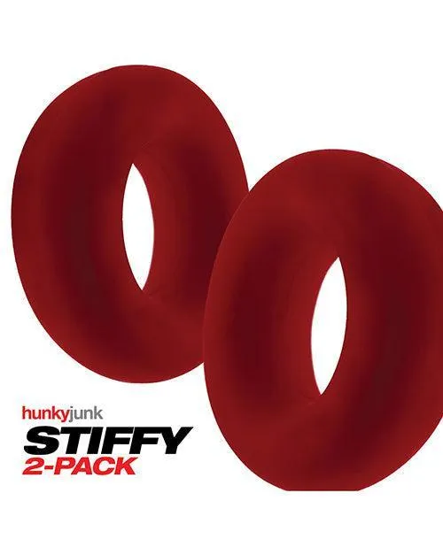 Hunky Junk Stiffy 2 Pack Cockrings Blue Ox Designs LLCDba Oxballs Enhancers