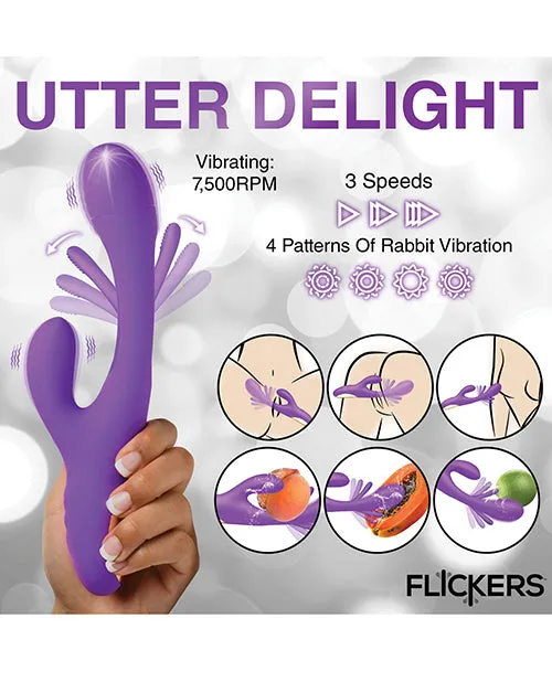 Inmi TriFlick Flicking Rabbit Vibrator Purple Xr LLC Vibrators