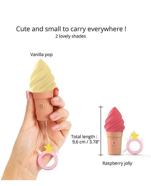 Love to Love Candice Ice Cream Cone Stimulator Vanilla Pop Lovely Planet Vibrators