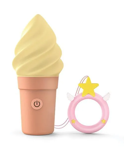 Love to Love Candice Ice Cream Cone Stimulator Vanilla Pop Lovely Planet Vibrators
