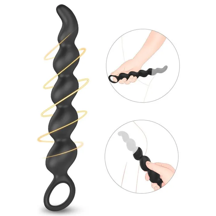Male Sex Toys Anal Beads for MenWomen Silicone Butt Plug with Gradual Size Increase Safe Pull Ring propinkup Male Sex Toys Anal Beads for MenWomen Silicone Butt Plug with Gradual Size Increase Safe Pull Ring propinkup