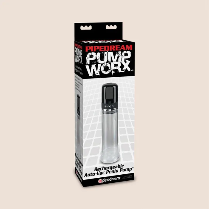 Male Sex Toys Pipedream Products Pump Worx Rechargeable AutoVac Penis Pump rechargeable TPR interior sleeve
