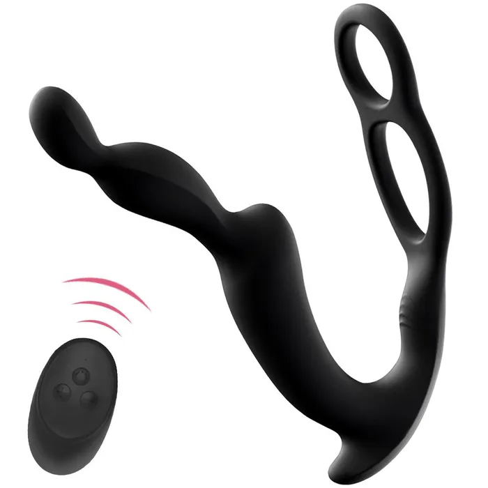 Male Sex Toys propinkup 10 Vibrating Modes Male Prostate Massager with Penis Ring Remote Control Anal Vibrator Butt Plug