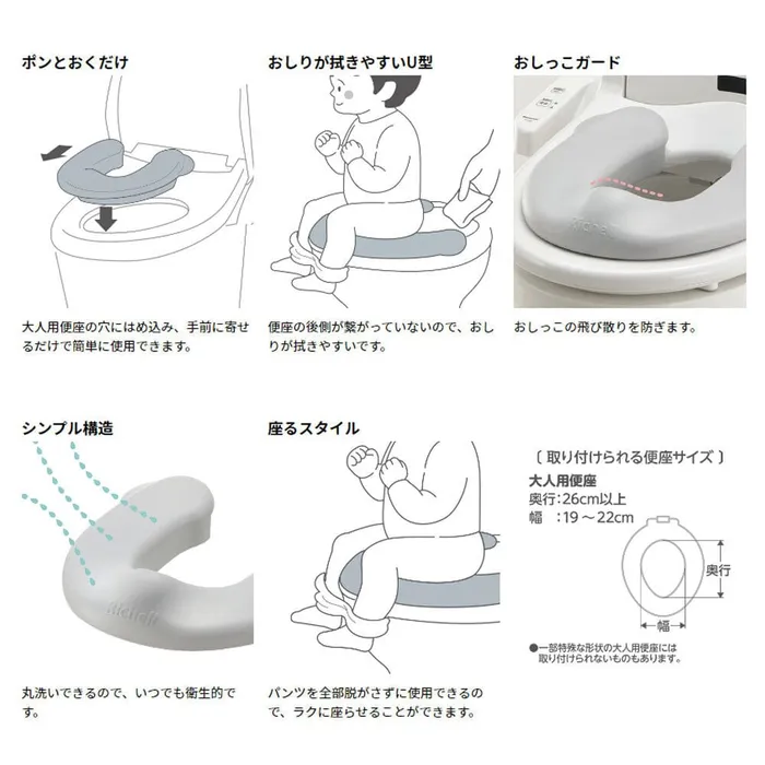 Male Sex Toys Richell Toddler Potty Training Soft Toilet Seat Richell