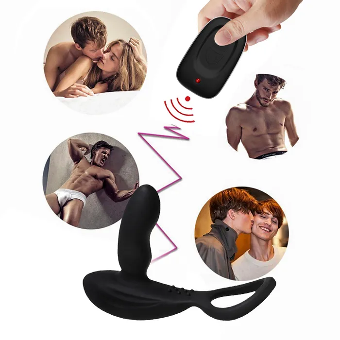 Male Sex Toys YOSPOSS 3in1 Remote Control 11 Stimulation Prostate Massager With Penis Ring