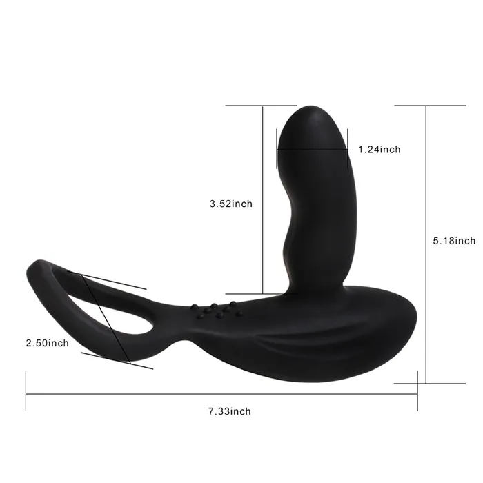 Male Sex Toys YOSPOSS 3in1 Remote Control 11 Stimulation Prostate Massager With Penis Ring