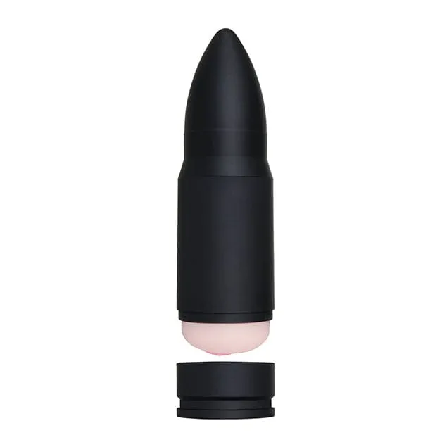 Male Sex Toys Zero Tolerance Zero Tolerance Shell Shock Rechargeable Vibrating Stroker Masturbator Black
