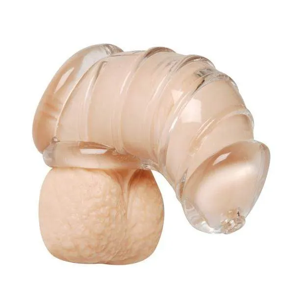 Master Series Detained Soft Body Chastity Cage Clear Master Series Male Sex Toys