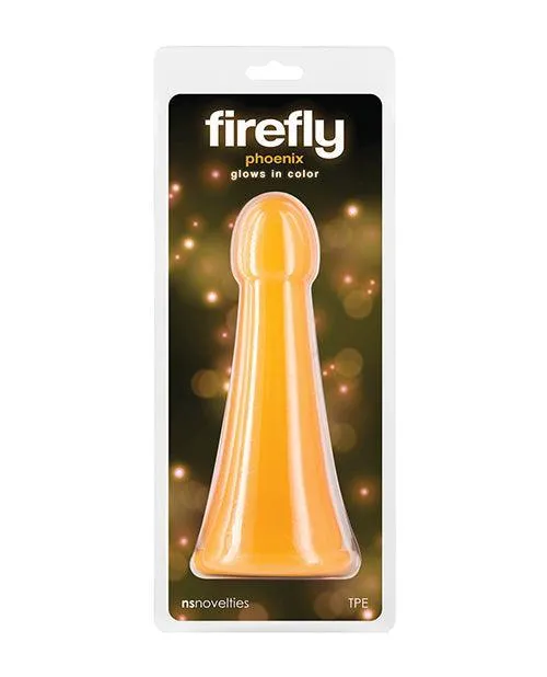 Ns Novelties INC Firefly Phoenix Glow in the Dark Dildo Orange Dildos