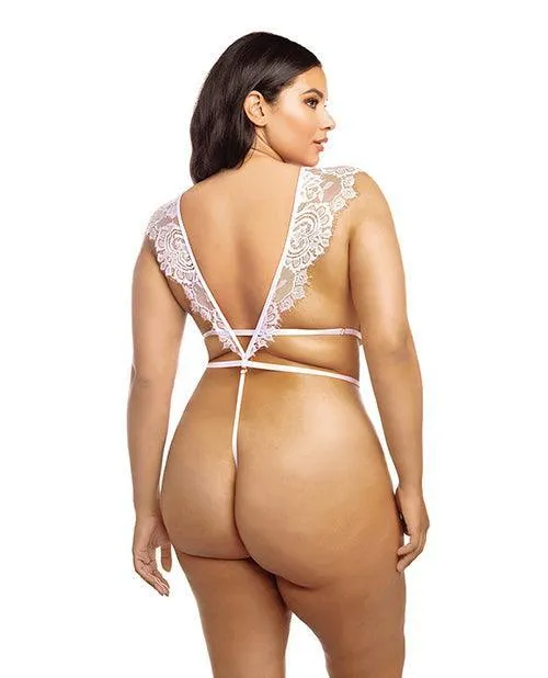 Oh La La Cheri Dildos imani Eyelash Lace Soft Cup High Leg Teddy Pink Tulle 1x2x Oh La La Cheri Dildos imani Eyelash Lace Soft Cup High Leg Teddy Pink Tulle 1x2x