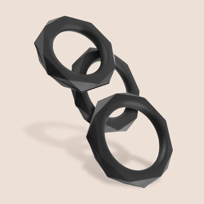 Pipedream Products Fantasy CRingz Silicone Designer Stamina Set silicone penis rings Male Sex Toys
