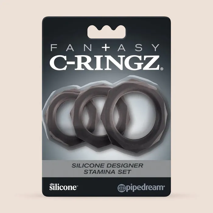 Pipedream Products Fantasy CRingz Silicone Designer Stamina Set silicone penis rings Male Sex Toys