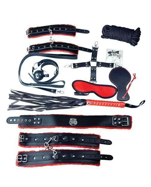 Plesur Deluxe Bondage Kit Blackred S G Entertainment Plesur Anal