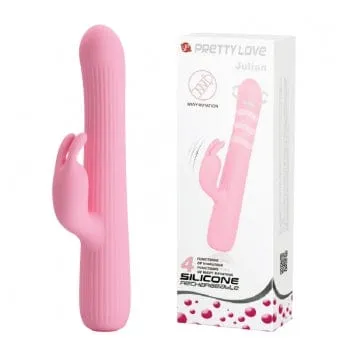 Pretty Love Vibrators Pretty Love Julian Vibrating Rotating Rabbit Vibrator Pink Pretty Love Vibrators Pretty Love Julian Vibrating Rotating Rabbit Vibrator Pink