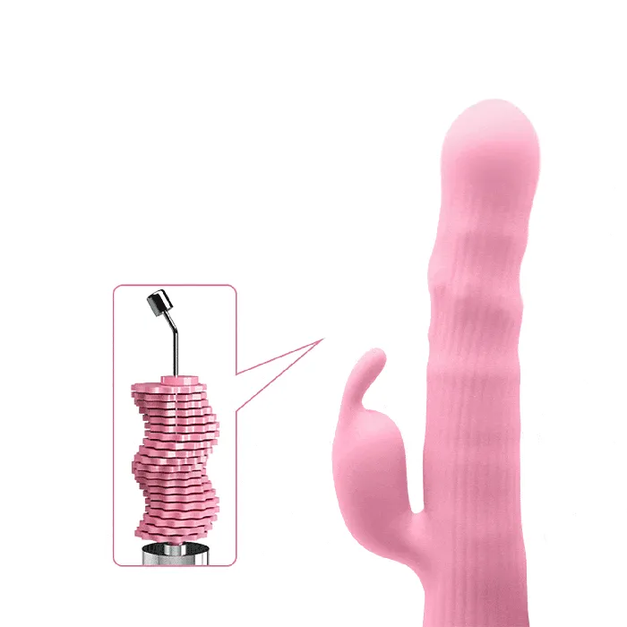 Pretty Love Vibrators Pretty Love Julian Vibrating Rotating Rabbit Vibrator Pink
