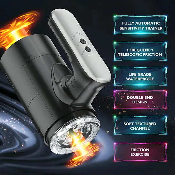 propinkup 5 Telescopic Modes Handheld Doubleend Male Masturbator With 3D Channel Male Sex Toys