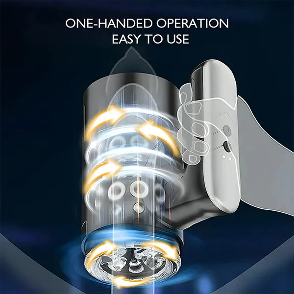 propinkup 5 Telescopic Modes Handheld Doubleend Male Masturbator With 3D Channel Male Sex Toys