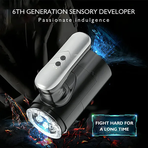propinkup 5 Telescopic Modes Handheld Doubleend Male Masturbator With 3D Channel Male Sex Toys