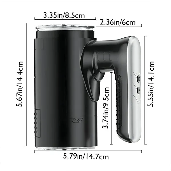 propinkup 5 Telescopic Modes Handheld Doubleend Male Masturbator With 3D Channel Male Sex Toys