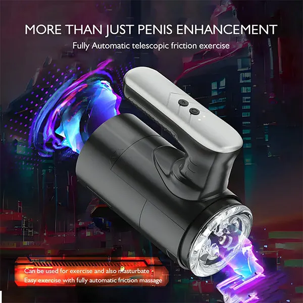 propinkup 5 Telescopic Modes Handheld Doubleend Male Masturbator With 3D Channel Male Sex Toys