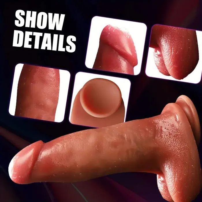 propinkup Female Sex Toys 944in Thick Realistic Dildo Thrusting Vibrating Heating GSpot Dildos with Strong Suction Cup Remote Control
