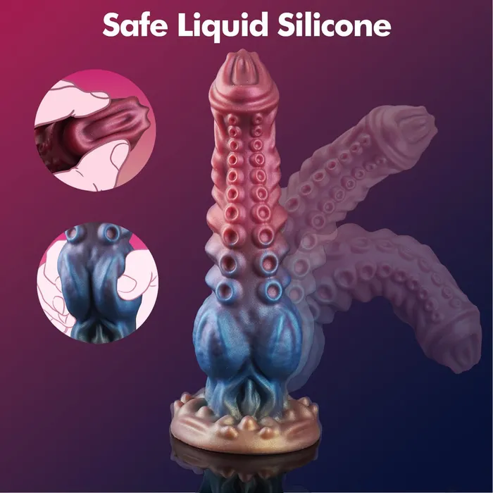 propinkup Male Sex Toys 97in Monster Dildo Plus Size Tentacle Fantasy Dildos with Knot Thick Animal Anal Plug Sex Toys