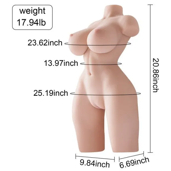 propinkup Male Sex Toys Rosman Realistic Sex Doll 1794lb 3D Double Chanel US Stock Available Only